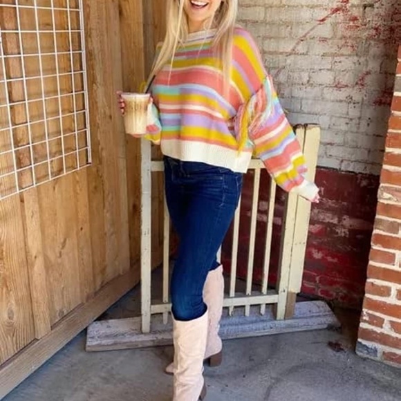 NEW - Knee High Chunky Pointed Toe Boots - Picture 3 of 3